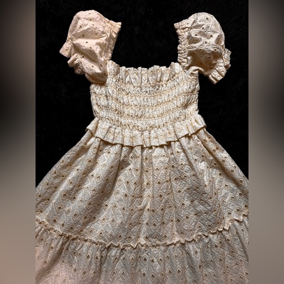 NWOT O.P.T Eyelet Bobi Midi Dress. Size L - Picture 8 of 12